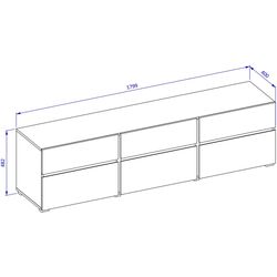 Тумба РТВ Helvetia Cross 24GWMY41 3K3S (Green/Black) Thumb