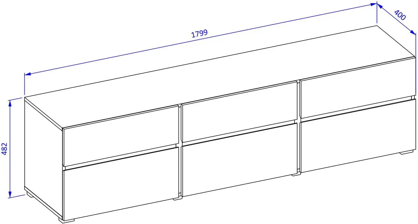 Тумба РТВ Helvetia Cross 24GWMY41 3K3S (Green/Black) - 5