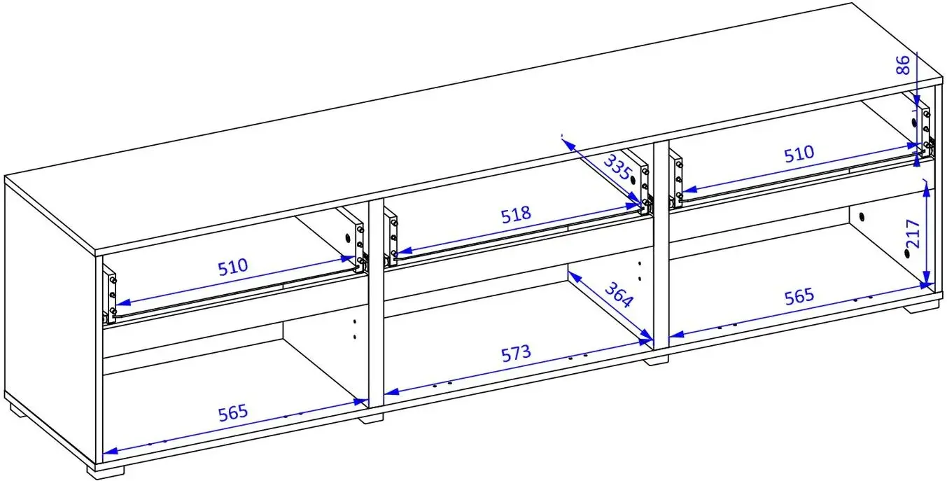 Тумба РТВ Helvetia Cross 24GWMY41 3K3S (Green/Black) - 4