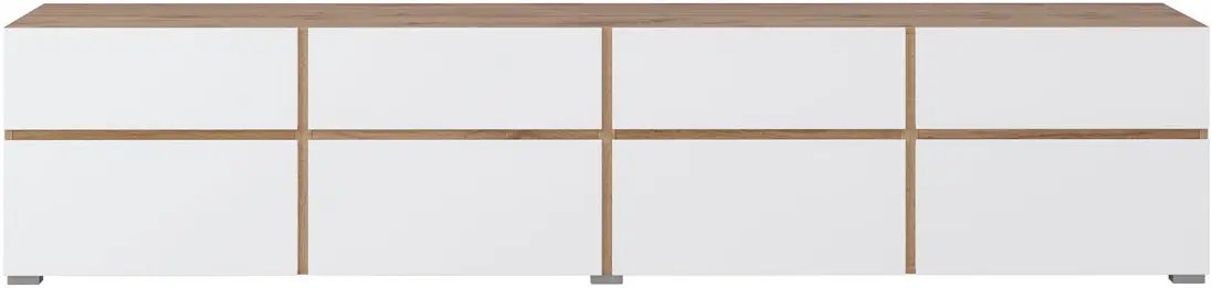 Тумба РТВ Helvetia Cross 24N9MY40 (Wotan Oak/White) - 2