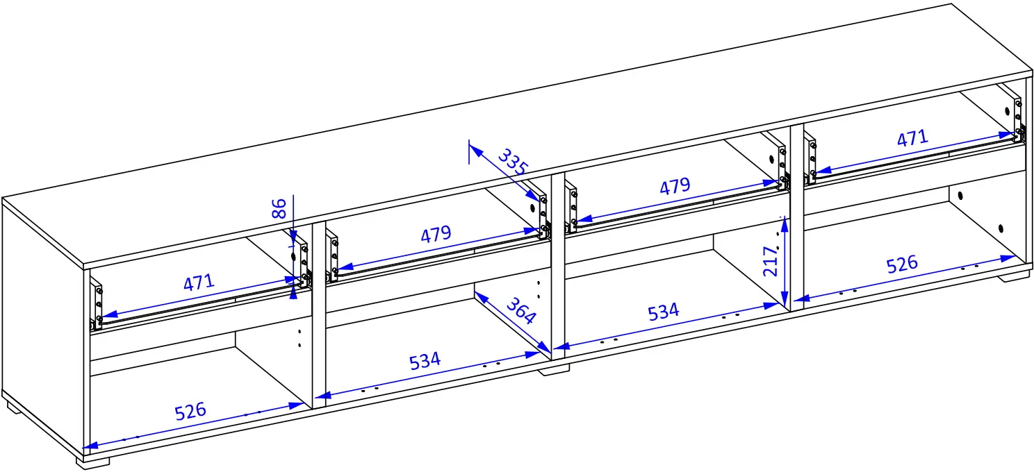 Тумба РТВ Helvetia Cross 24N9MY40 (Wotan Oak/White) - 7