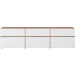 Tumba pentru TV Helvetia Cross 24N9MY41 (Wotan Oak/White) Thumb