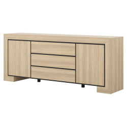 Tumba pentru TV Helvetia Cuba II 24DEOC25 (Elegant Oak/Black) Thumb