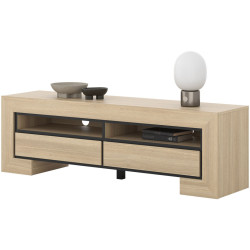 Tumba pentru TV Helvetia Cuba II 24DEOC40 (Elegant Oak/Black) Thumb