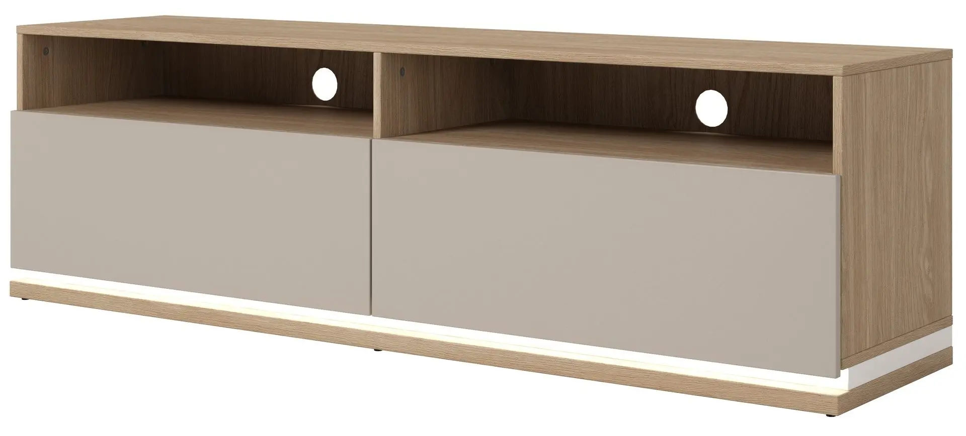 Тумба РТВ Helvetia Dore 2D 160 cm (Oiled Oak/Cashmere) - 2