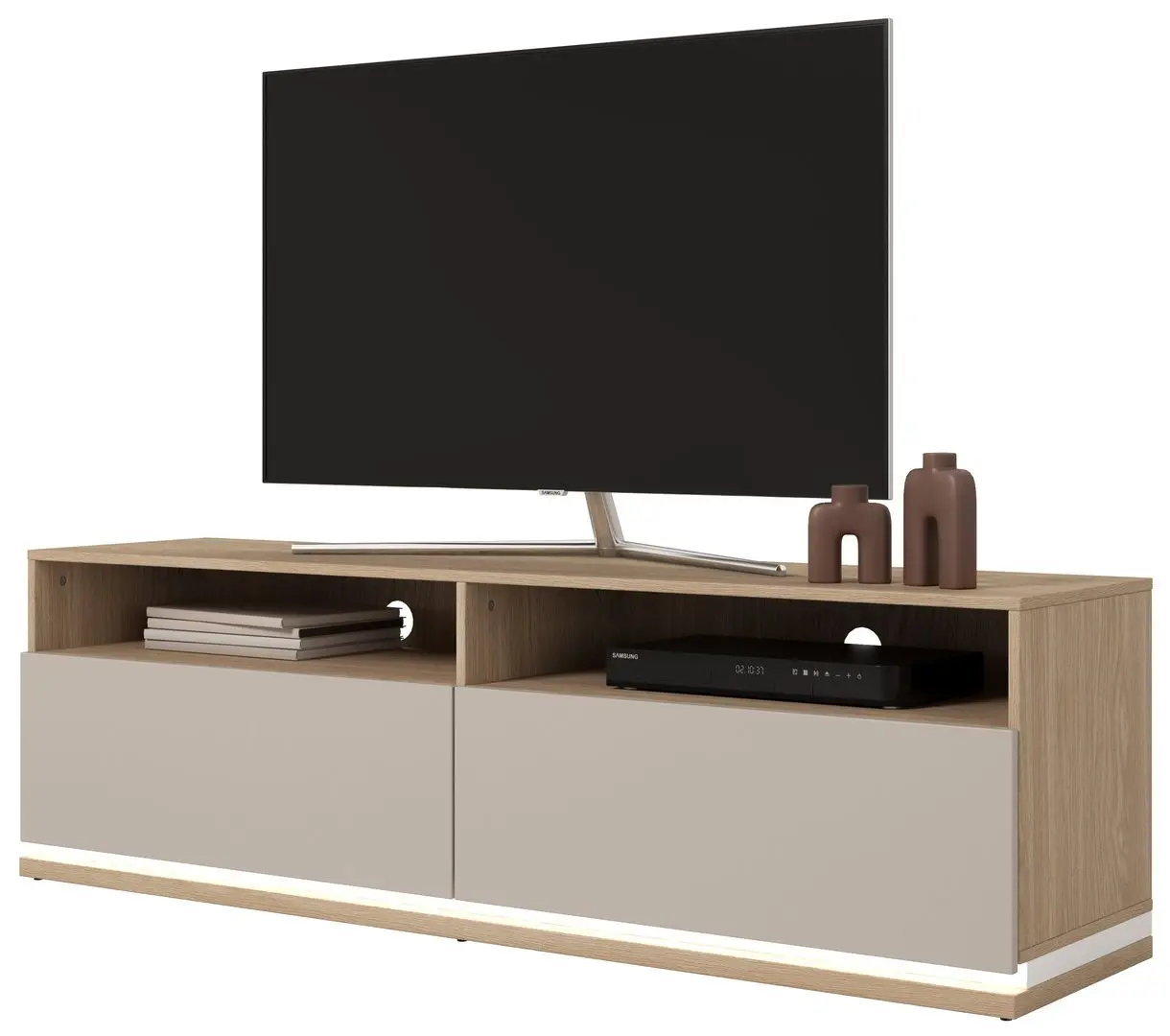 Тумба РТВ Helvetia Dore 2D 160 cm (Oiled Oak/Cashmere) - 3