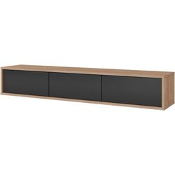 Tumba pentru TV Helvetia Frida 180 (Anthracite/Natural Oak) Thumb