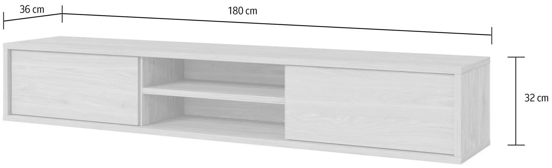 Тумба РТВ Helvetia Frida 2D (Anthracite/Oak)