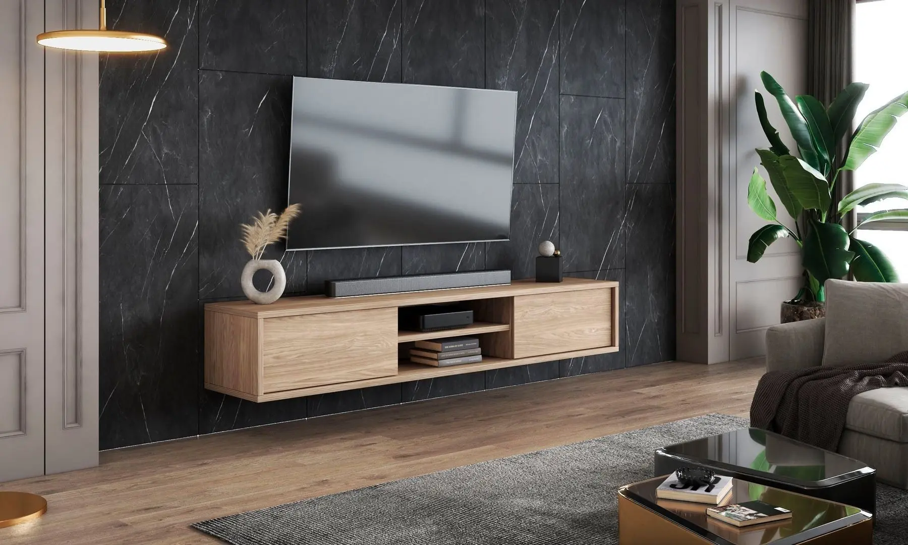 Тумба РТВ Helvetia Frida 2D (Natural Oak)