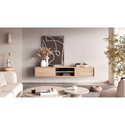 Tumba pentru TV Helvetia Frida 2D (Natural Oak)