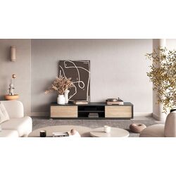 Тумба РТВ Helvetia Frida 2D (Natural Oak/Anthracite) Thumb