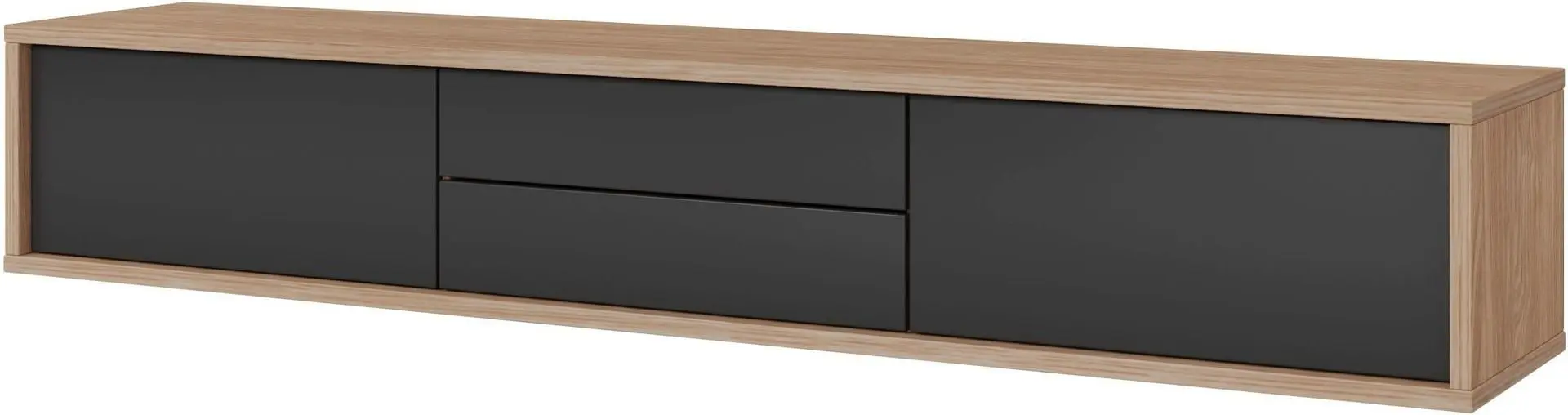 Тумба РТВ Helvetia Frida 2D2S (Anthracite/Natural Oak)