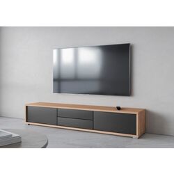 Тумба РТВ Helvetia Frida 2D2S (Anthracite/Natural Oak) Thumb