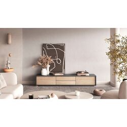 Tumba pentru TV Helvetia Frida 2D2S (Anthracite/Oak) Thumb