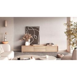 Tumba pentru TV Helvetia Frida 2D2S (Natural Oak) Thumb