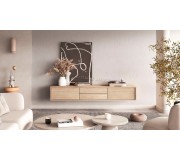 Tumba pentru TV Helvetia Frida 2D2S (Natural Oak)