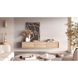 Tumba pentru TV Helvetia Frida 2D2S (Natural Oak)