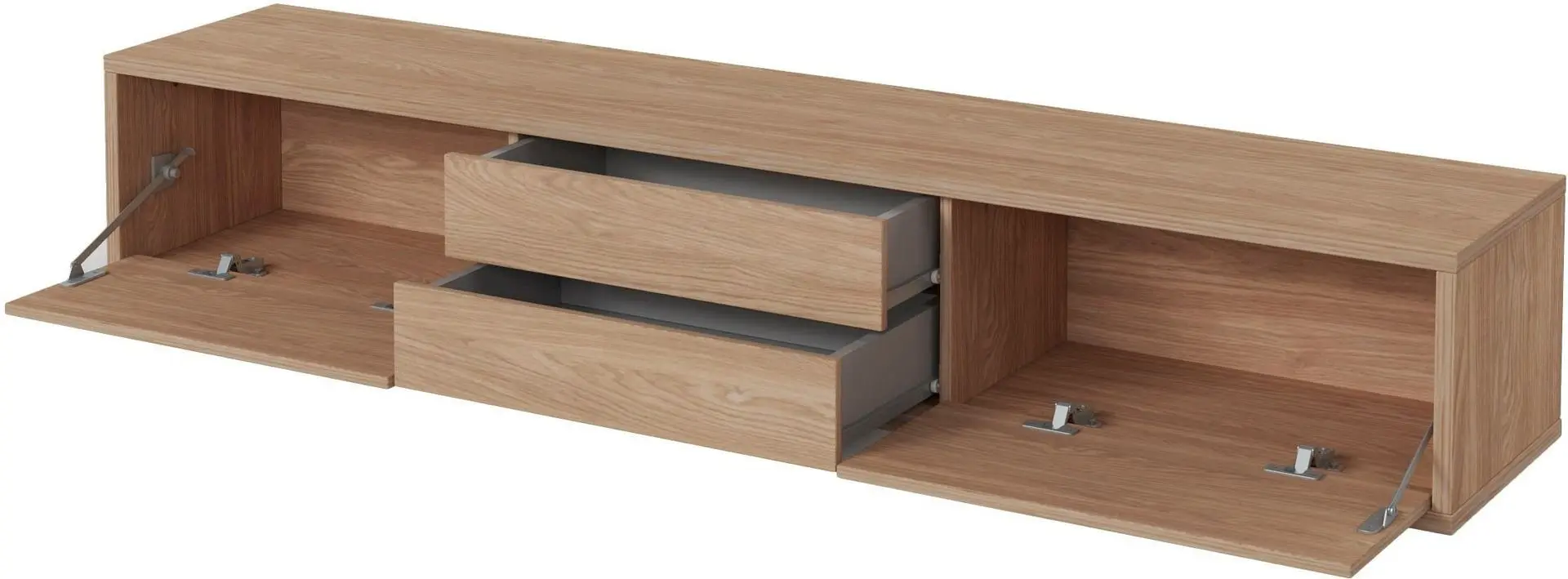 Tumba pentru TV Helvetia Frida 2D2S (Natural Oak)