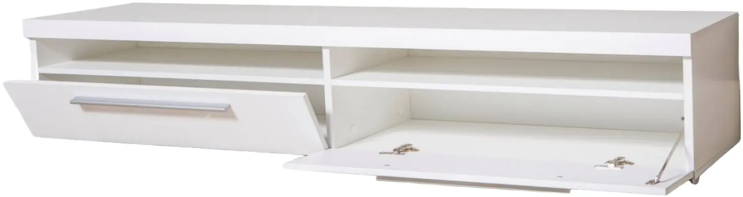 Tumba pentru TV Helvetia India №40 (White/White Gloss)