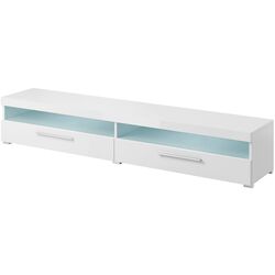 Tumba pentru TV Helvetia India №40 (White/White Gloss)