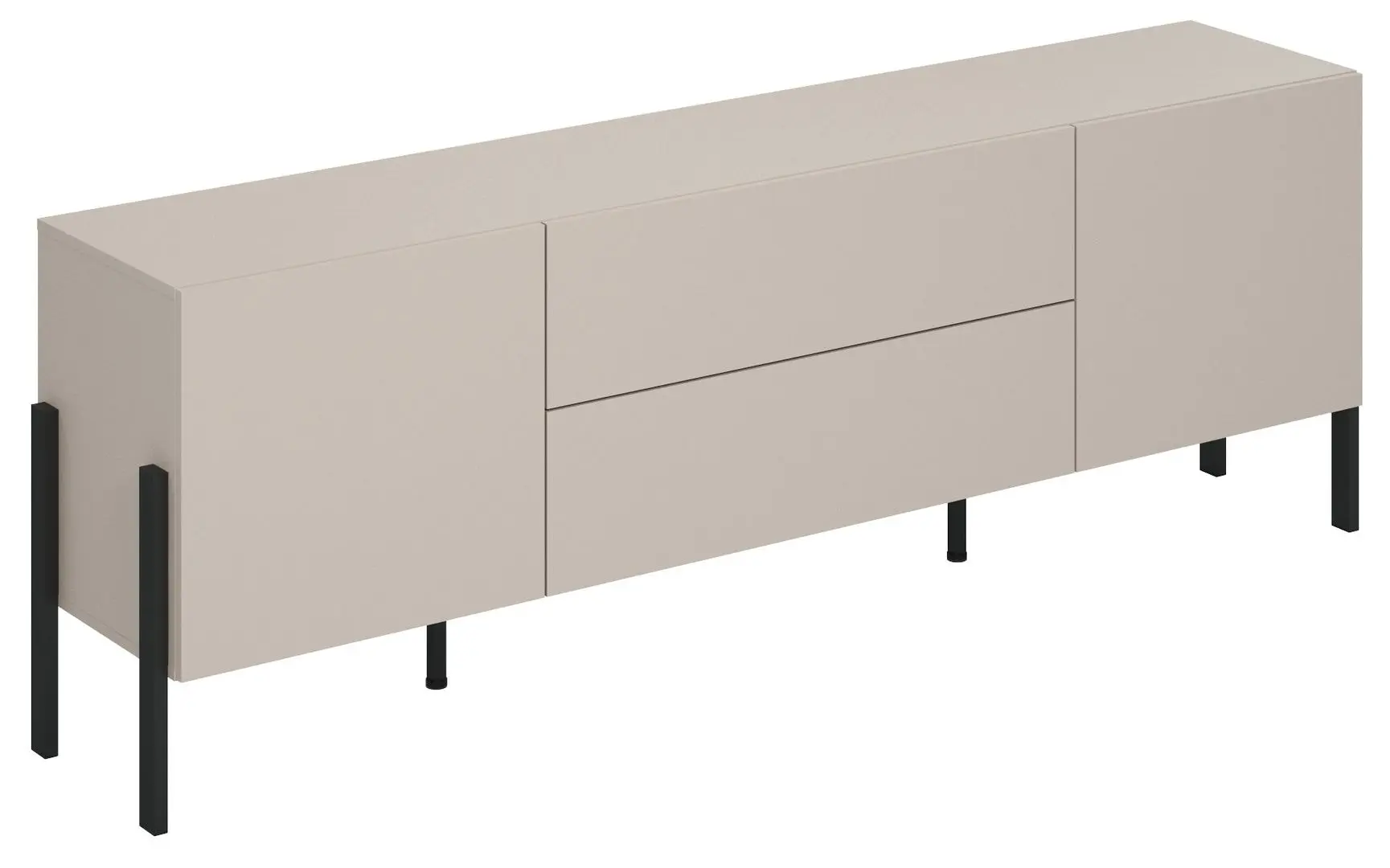 Tumba TV Helvetia Jukon 2D2SZ 204 cm (Cashmere/Black)