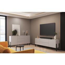 Tumba TV Helvetia Jukon 2D2SZ 204 cm (Cashmere/Black) Thumb