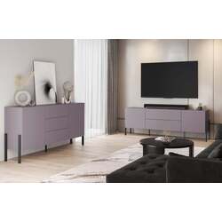 Tumba TV Helvetia Jukon 2D2SZ 204 cm (Plum/Black) Thumb