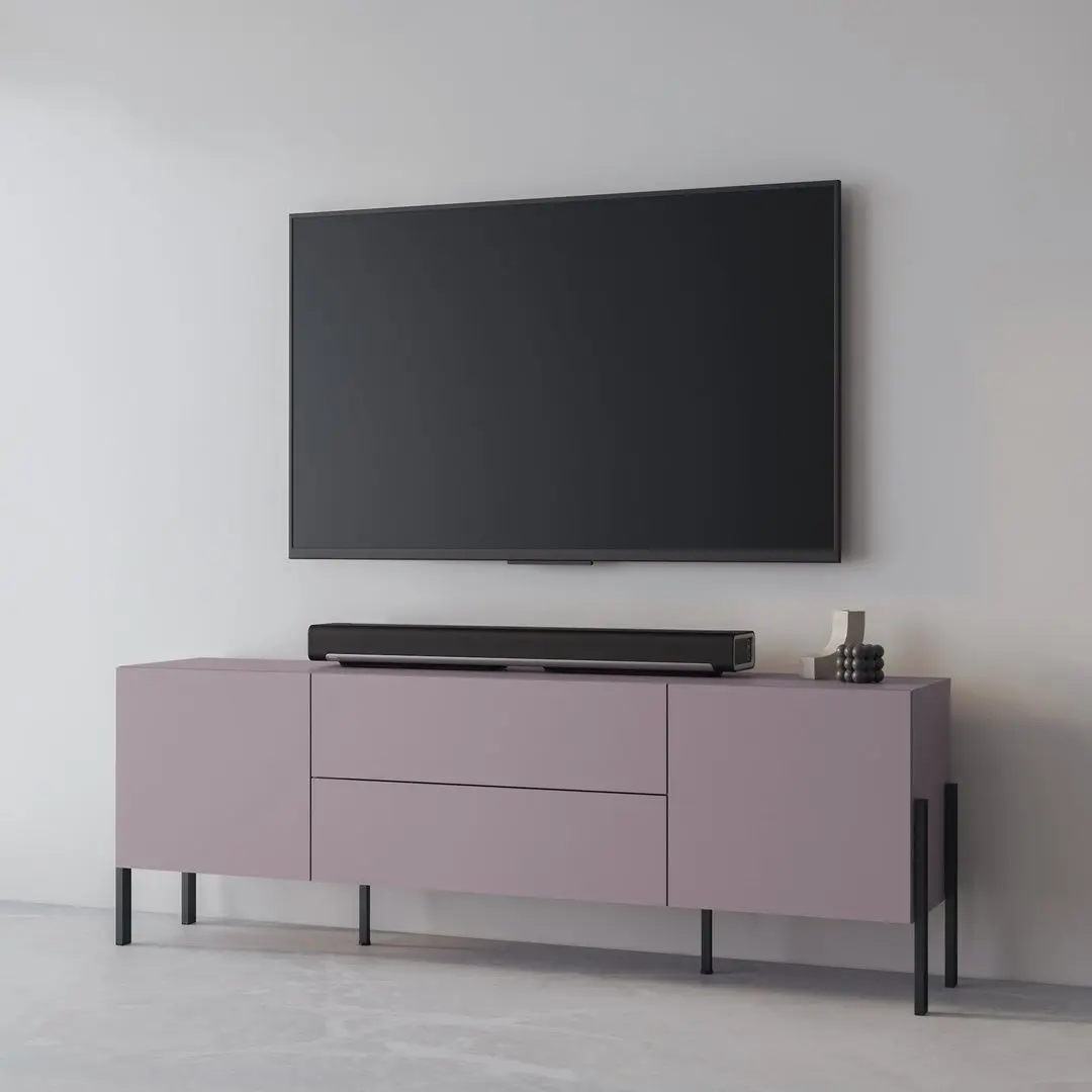 Tumba TV Helvetia Jukon 2D2SZ 204 cm (Plum/Black)