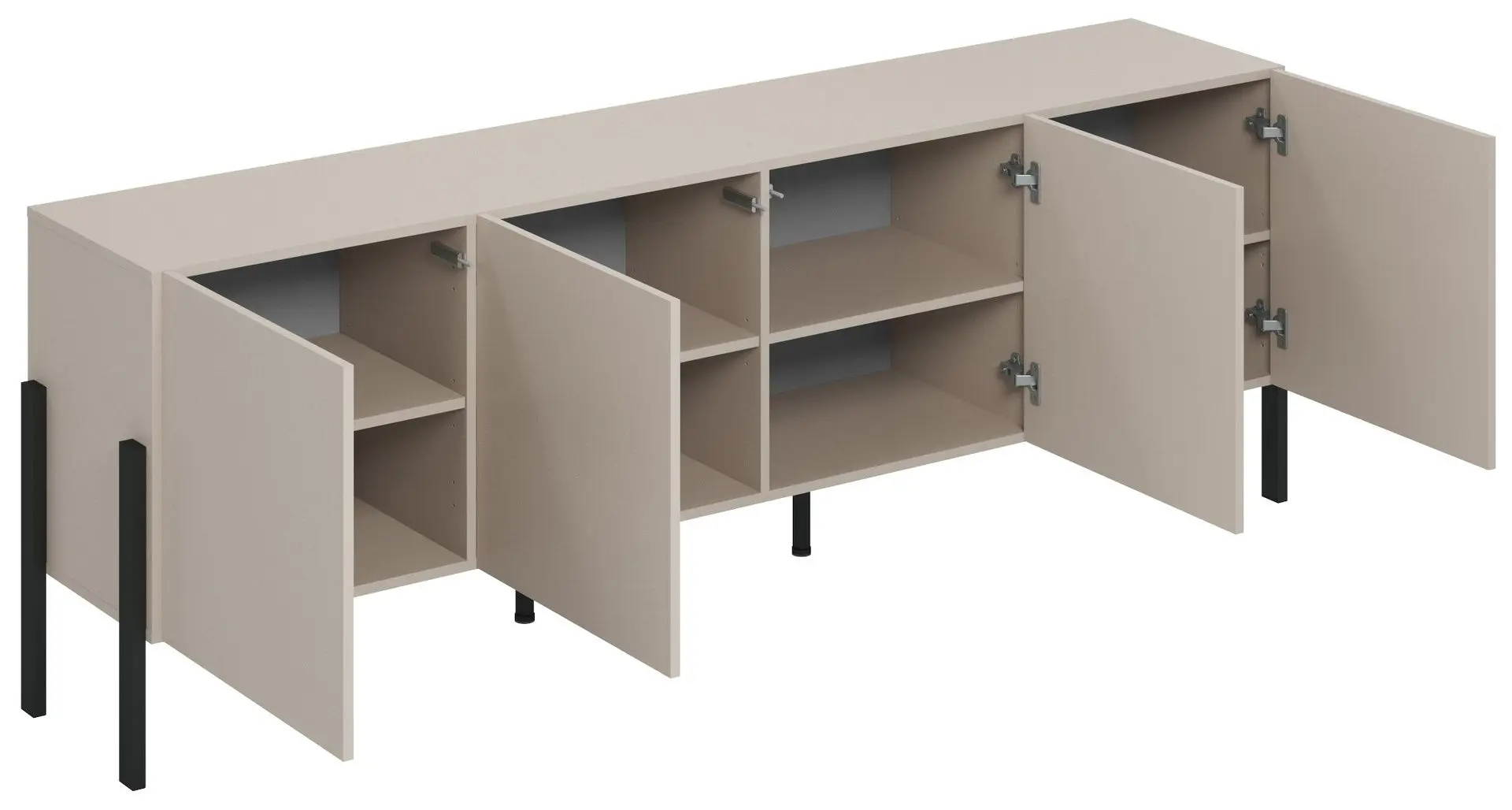 Tumba TV Helvetia Jukon 4D 204 cm (Cashmere/Black)