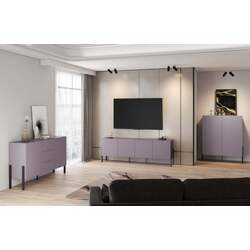 Tumba TV Helvetia Jukon 4D 204 cm (Plum/Black) Thumb