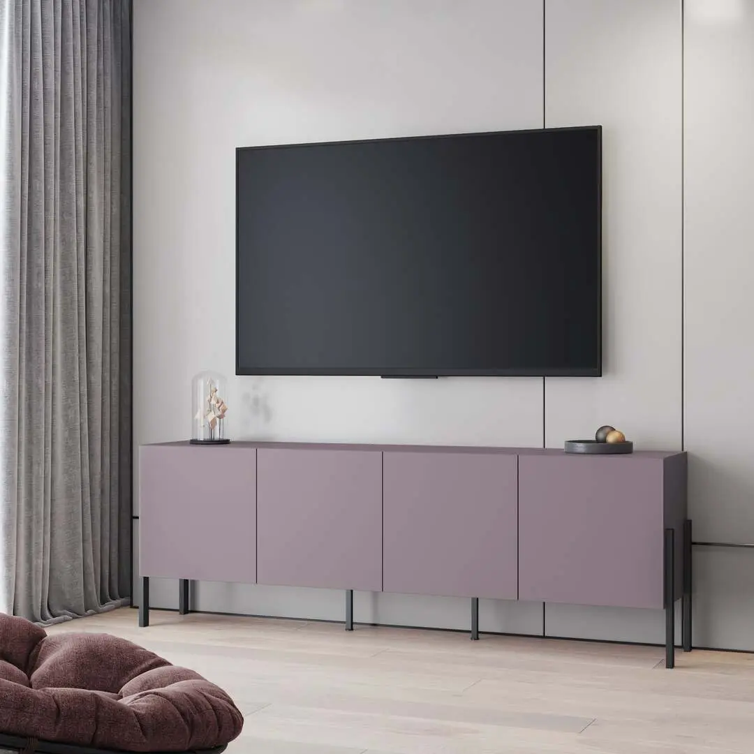 Tumba TV Helvetia Jukon 4D 204 cm (Plum/Black)