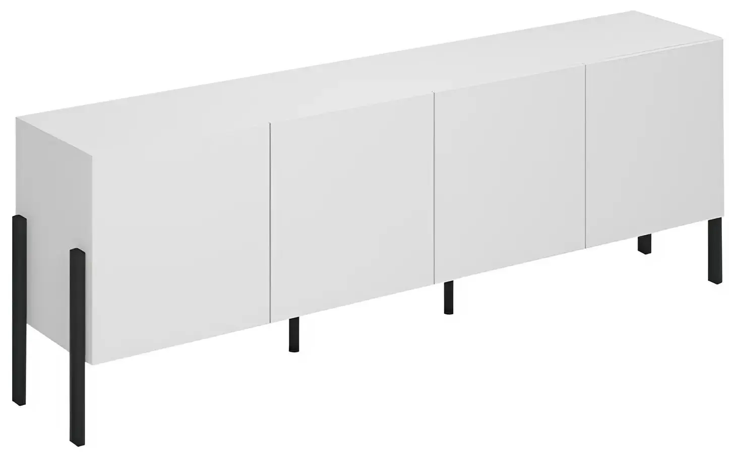 Tumba TV Helvetia Jukon 4D 204 cm (White Matt/Black)