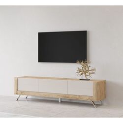 Tumba pentru TV Helvetia Kasai 2D1S (Gold Oak/Cashmere) Thumb
