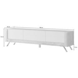 Тумба РТВ Helvetia Kasai 2D1S (Walnut/Black Gloss) Thumb