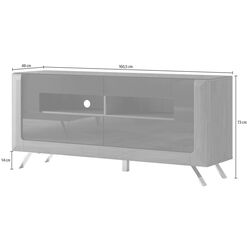 Tumba pentru TV Helvetia Kasai 2S (Gold Oak/Cashmere) Thumb