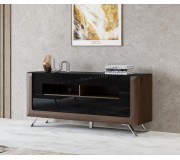 Тумба РТВ Helvetia Kasai 2S (Walnut/Black Gloss)