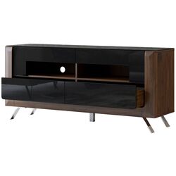 Tumba pentru TV Helvetia Kasai 2S (Walnut/Black Gloss) Thumb