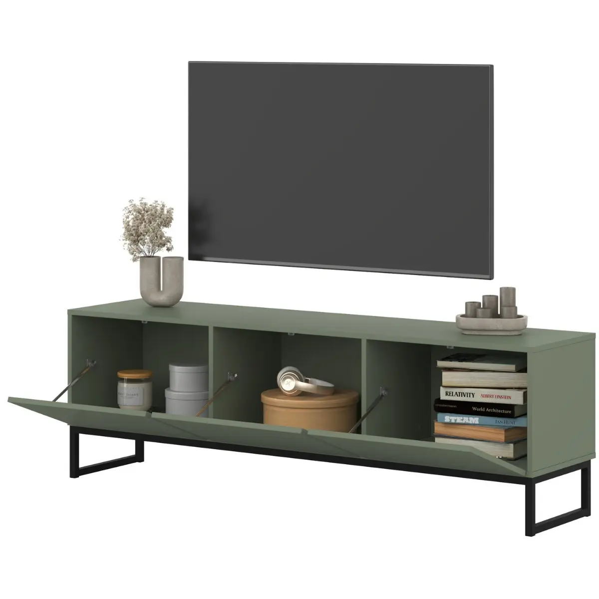 Tumba pentru TV Helvetia Loft 24G2OZ41 (Faded Green) - 5