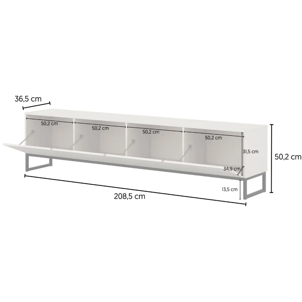 Tumba pentru TV Helvetia Loft 24KSOZ40 (Cashmere) - 6