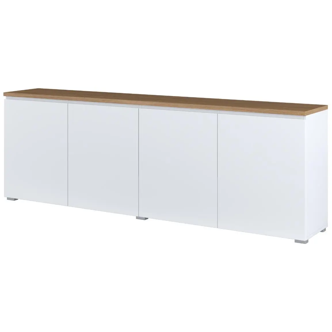 Тумба РТВ Helvetia Modo 247VOJ25 (White/Mauvella Oak) - 2