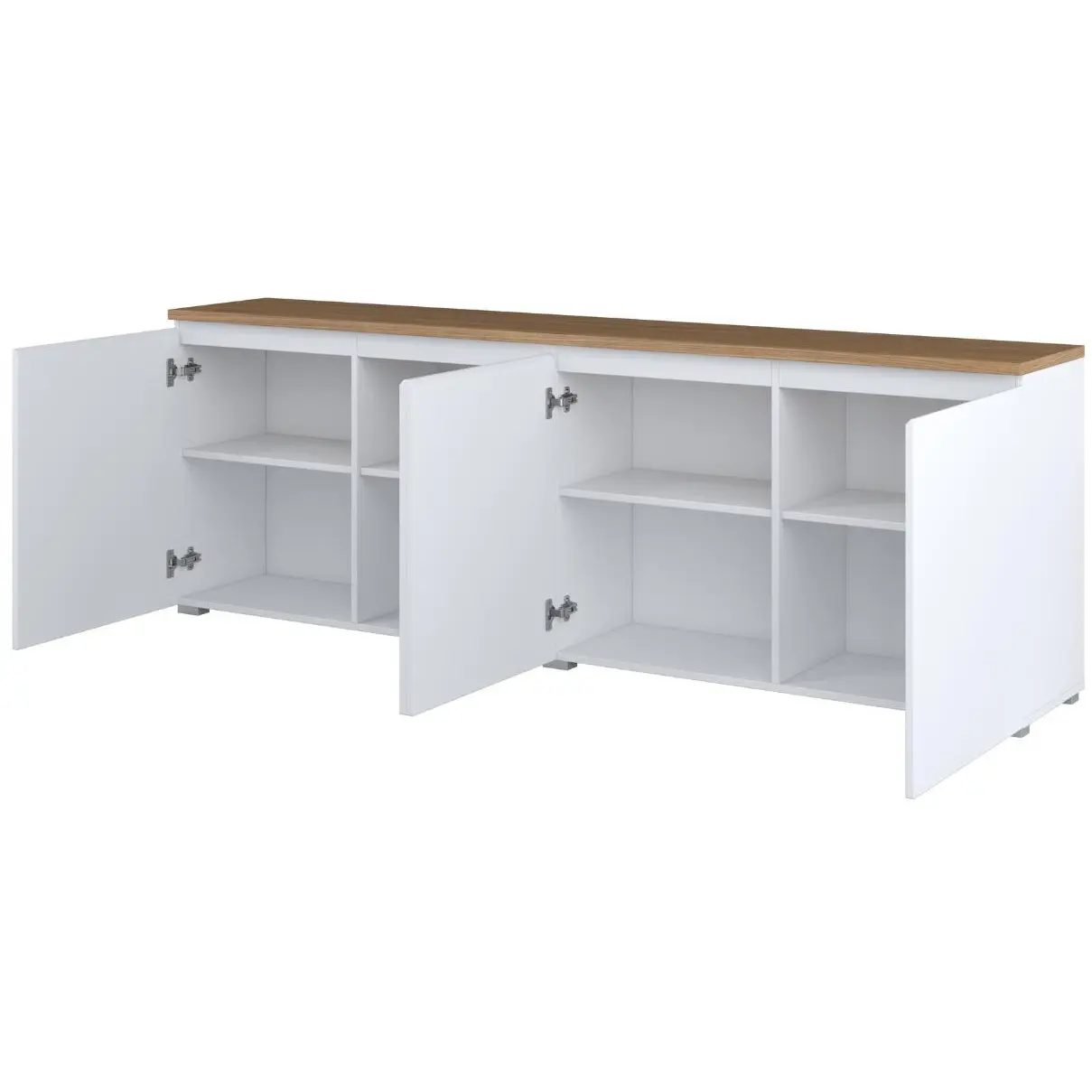Тумба РТВ Helvetia Modo 247VOJ25 (White/Mauvella Oak) - 3