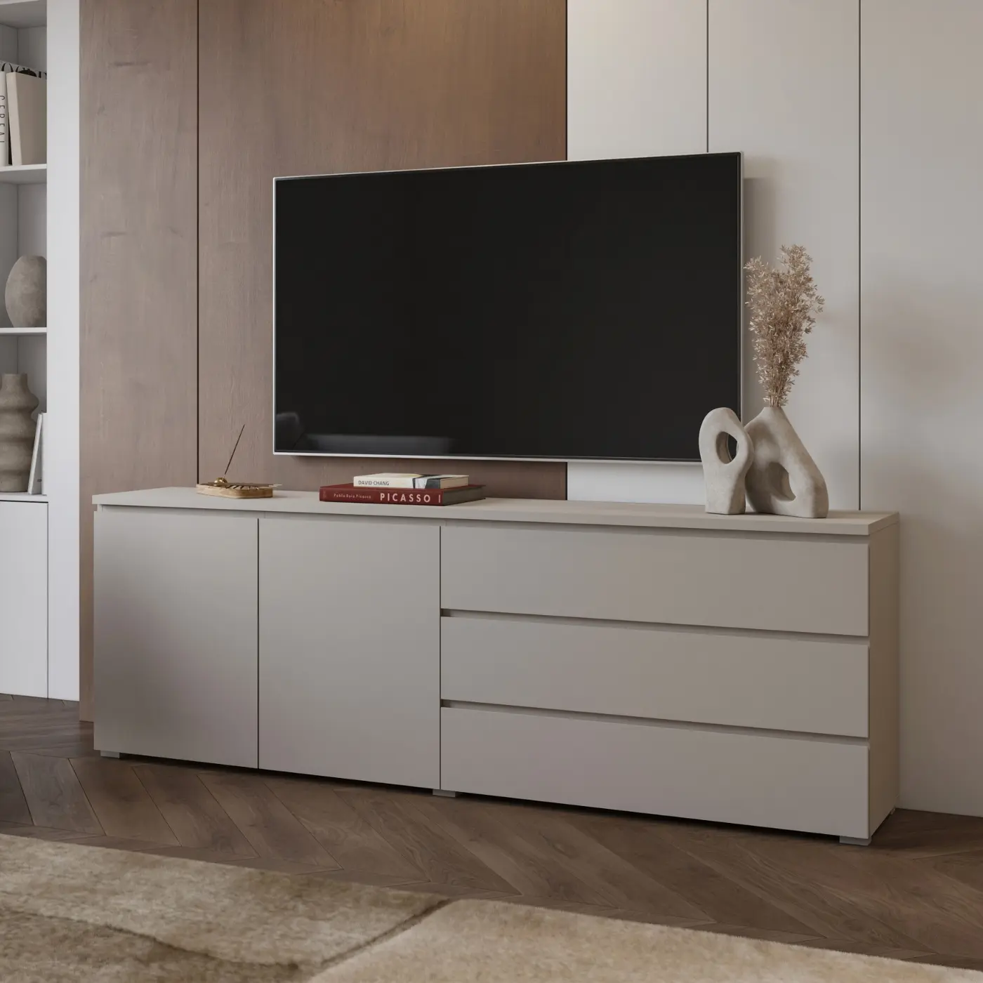 Tumba pentru TV Helvetia Modo 24KSOJ28 (Cashmere) - 6