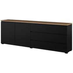 Tumba pentru TV Helvetia Modo 24W5OJ28 (Black Onyks/Mauvella Oak) Thumb
