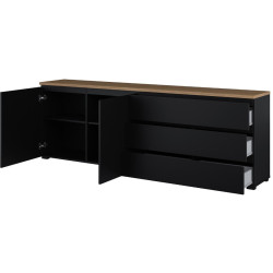 Tumba pentru TV Helvetia Modo 24W5OJ28 (Black Onyks/Mauvella Oak) Thumb