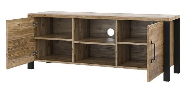 Tumba pentru TV Helvetia Olin №41 2D (Spruce Appenzeller/Black Matt)