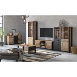 Tumba pentru TV Helvetia Olin №41 2D (Spruce Appenzeller/Black Matt) Thumb