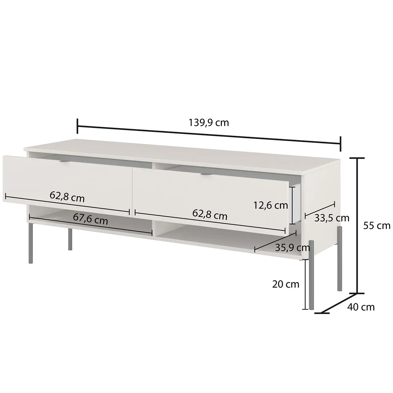 Tumba pentru TV Helvetia ORE 24LGOG41 (Lindberg Oak) - 5