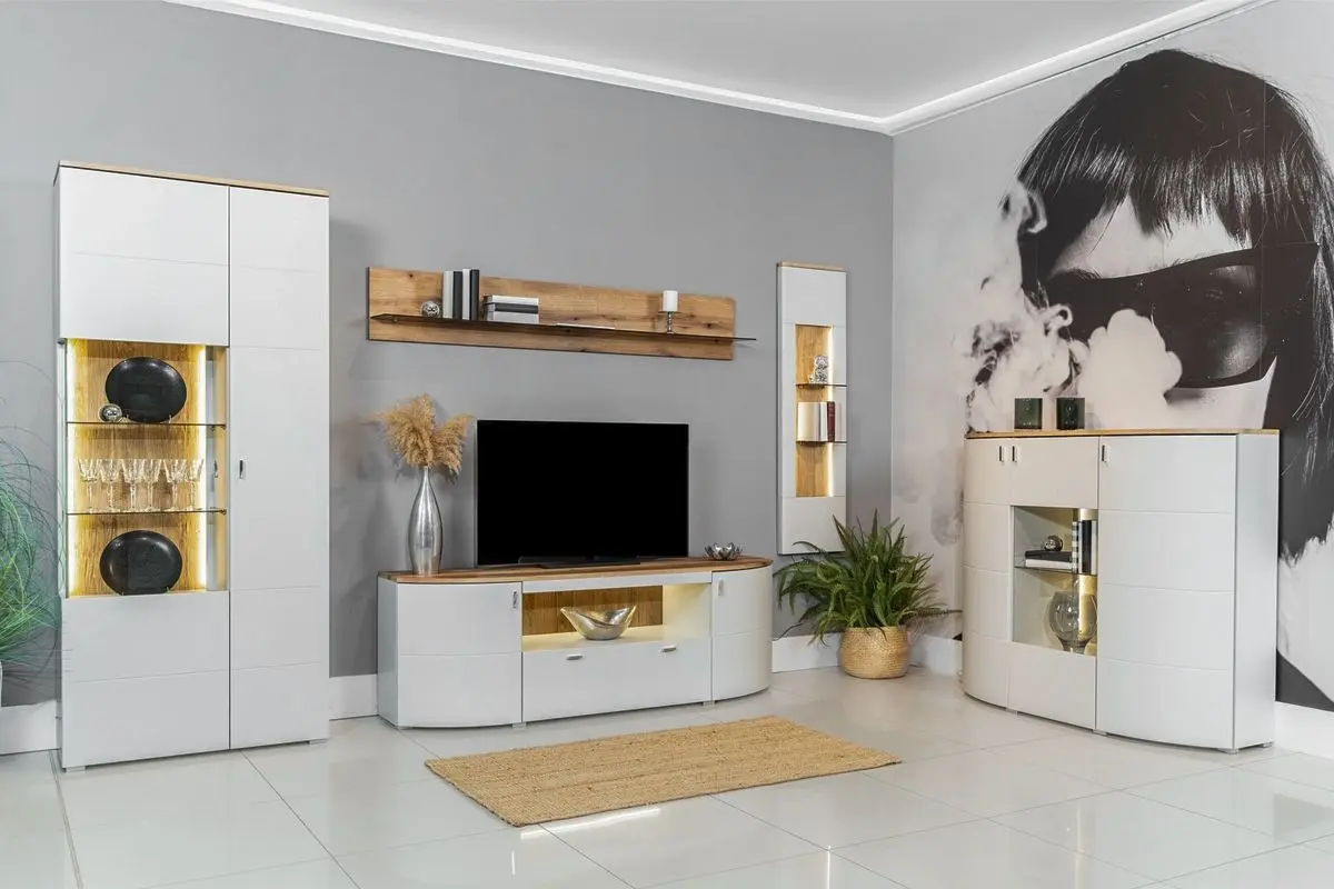 Tumba TV Helvetia Sambuca 2D1SZ (Evoke Oak/Grey)