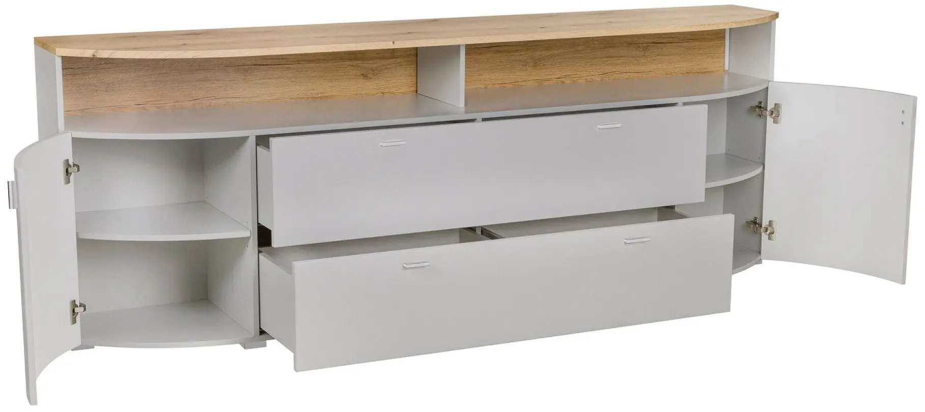 Tumba TV Helvetia Sambuca 2D2SZ (Evoke Oak/Grey)