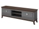 Tumba pentru TV Helvetia Tisaro 2S (Anthracite Gloss/Chocolate Oak)